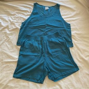 Beaton Linen short and tank set